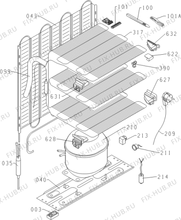 Схема №1 PVD4088V/P01 (357661, ZODI1186) с изображением Запчасть для холодильника Gorenje 364409