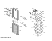 Схема №2 KGU31125GB с изображением Дверь для холодильника Bosch 00240819