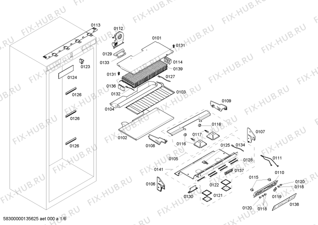 Схема №4 RC472700 с изображением Кабель для холодильника Bosch 00669509