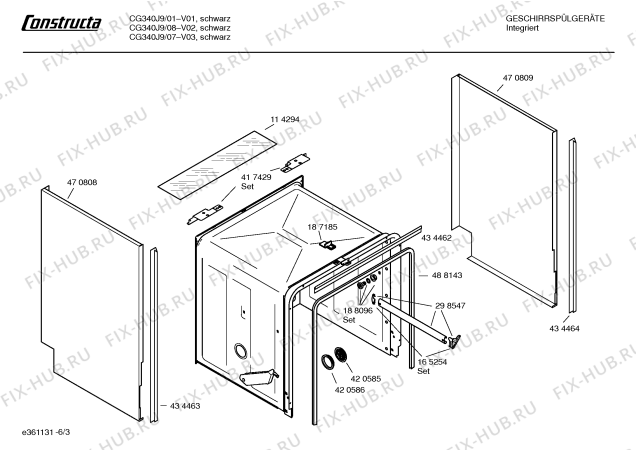 Схема №5 CG340J9 с изображением Переключатель Bosch 00422657