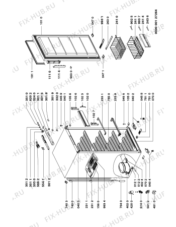 Схема №1 073/668 с изображением Запчасть для холодильника Whirlpool 481231038434