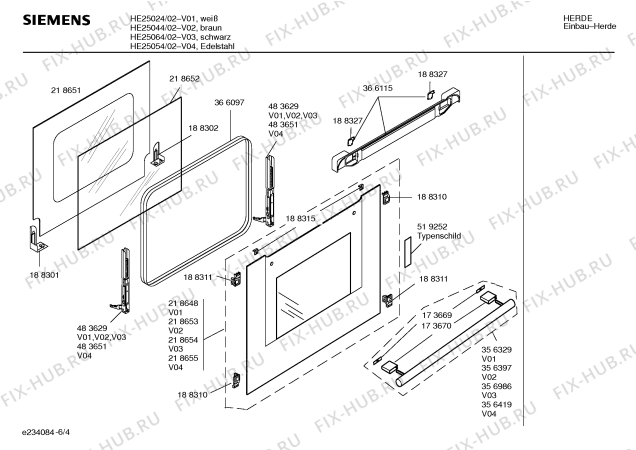 Схема №3 HE26064 с изображением Контрольная лампа для электропечи Siemens 00173810