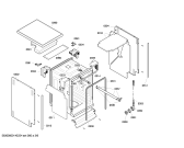 Схема №6 SRS46T18EU с изображением Передняя панель для электропосудомоечной машины Bosch 00675889