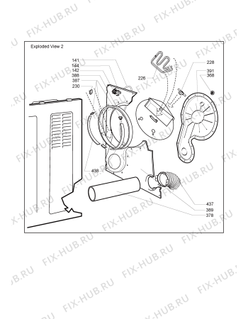 Схема №2 AWG 367 с изображением Уплотнение для сушильной машины Whirlpool 481246668821