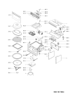 Схема №1 MP996IXH (F095733) с изображением Дверка для свч печи Indesit C00386910