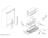 Схема №5 T30BB810SS с изображением Корзина для заморозки для холодильной камеры Bosch 00687607