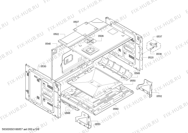 Схема №2 HBC86P723 с изображением Набор кнопок для электропечи Bosch 00612992