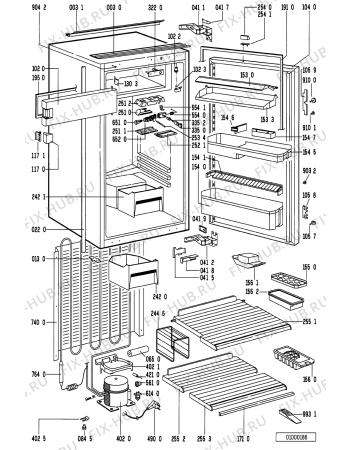 Схема №1 KDIC 1843/0 с изображением Дверь для холодильной камеры Whirlpool 481244028453