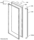 Схема №1 QT3460X с изображением Дверка для холодильной камеры Aeg 140043263395