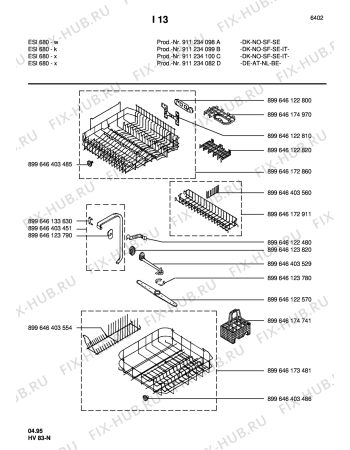 Взрыв-схема посудомоечной машины Electrolux ESI680X  NSFSDK - Схема узла Section5