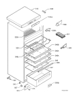 Схема №1 S70260DT1 с изображением Корпусная деталь для холодильной камеры Aeg 2276239031