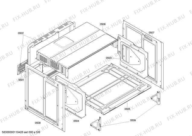 Схема №2 HBN730570B с изображением Фронтальное стекло для духового шкафа Bosch 00473381