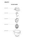 Схема №2 KA305S10/6R0 с изображением Корпусная деталь для кухонного измельчителя Krups MS-0A17074