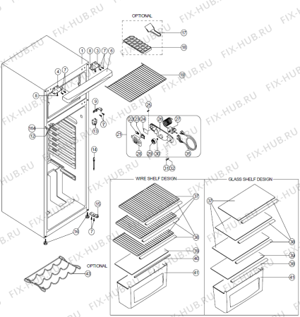 Схема №2 KRF4141AW (419333, HZZS24264) с изображением Вапорайзер для холодильной камеры Gorenje 438062