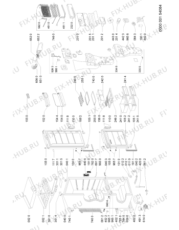 Схема №1 ARC 7472/AL с изображением Дверь для холодильника Whirlpool 481241610188