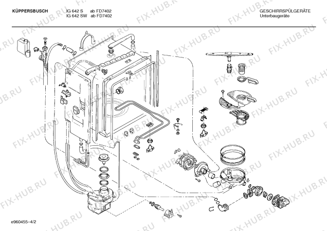 Схема №1 SMIKBA8 IG642SW с изображением Переключатель для посудомойки Bosch 00057858