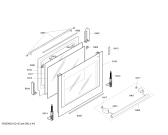 Схема №2 HBN630522F с изображением Фронтальное стекло для духового шкафа Bosch 00478643