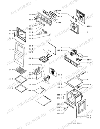 Схема №1 AKP756/IX/01 с изображением Панель для духового шкафа Whirlpool 481945358261