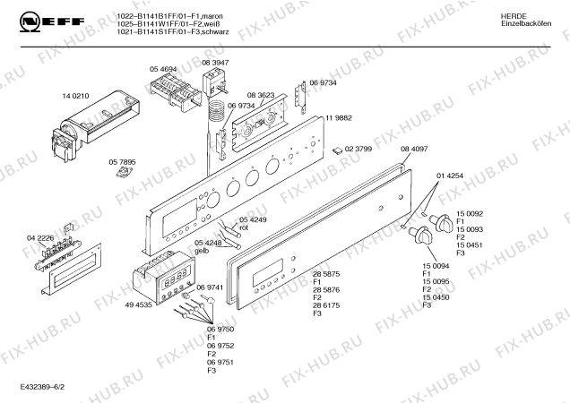 Схема №1 B1141S1FF 1021 с изображением Панель для электропечи Bosch 00286175