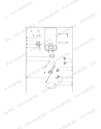 Схема №1 EWH50COMF с изображением Тэн для комплектующей Aeg 4071389185