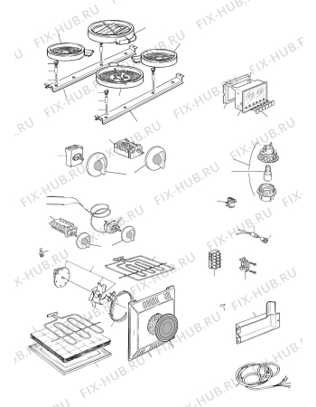 Схема №2 D61E с изображением Решетка на поверхность для плиты (духовки) DELONGHI 217557