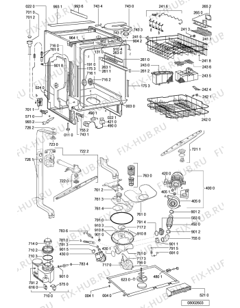 Схема №1 DI440 (F092269) с изображением Руководство для посудомоечной машины Indesit C00361345