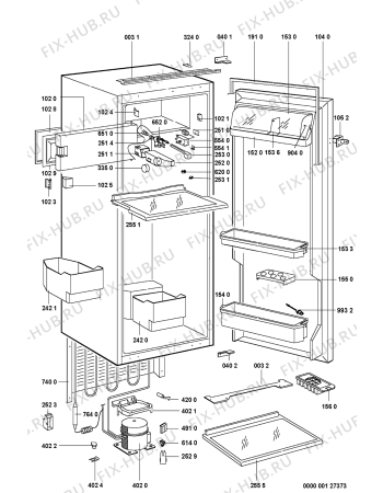 Схема №1 KVIK 2000/A с изображением Уплотнение для холодильной камеры Whirlpool 481246668565