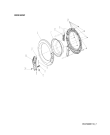 Схема №4 AWG/B M7120 S с изображением Ручка (крючок) люка для стиралки Whirlpool 482000019777