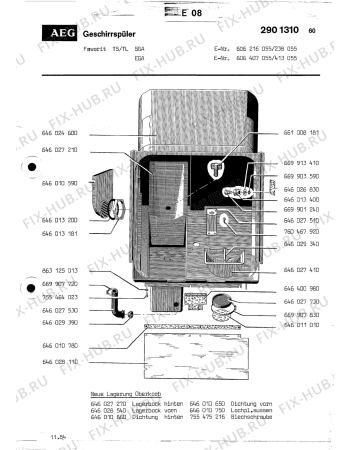 Взрыв-схема посудомоечной машины Kuppersbusch TS SGA WS - Схема узла Section5