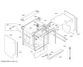 Схема №2 SX66U096EU с изображением Передняя панель для посудомойки Siemens 00708562