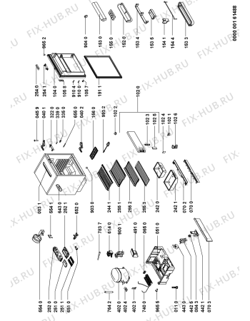 Схема №1 AFG 8011 с изображением Проводка для холодильной камеры Whirlpool 480131100535