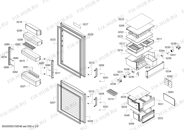 Схема №1 BD3058L3AV с изображением Логотип для холодильной камеры Bosch 00629781