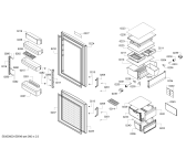 Схема №1 BD3058L3AV с изображением Поднос для холодильника Bosch 00743377
