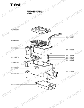 Схема №1 FR701550/3Q с изображением Провод для тостера (фритюрницы) Seb SS-993574
