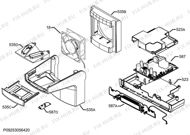 Схема №3 SCT81800S1 с изображением Блок управления для холодильной камеры Aeg 973925501001003