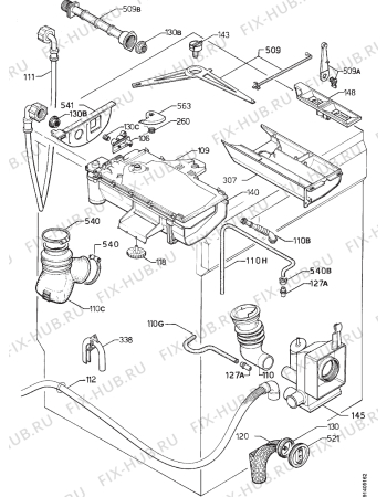 Взрыв-схема стиральной машины Privileg 021712 5 - Схема узла Hydraulic System 272