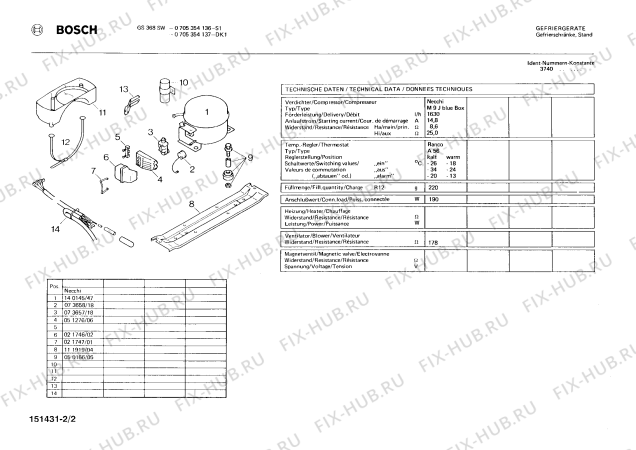 Взрыв-схема холодильника Bosch 0705354137 GS368SW - Схема узла 02