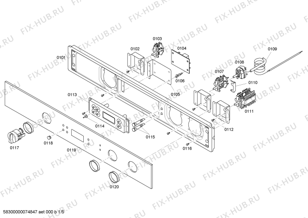 Схема №1 HBL562AUC с изображением Термостат Bosch 00493059