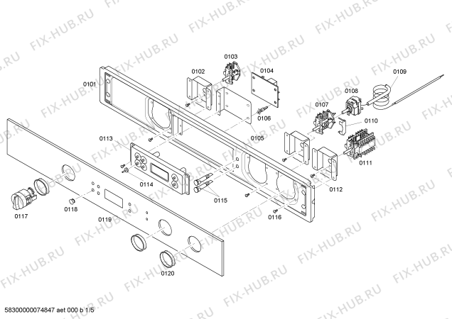 Схема №1 HBL562AUC с изображением Часть корпуса Bosch 00438528