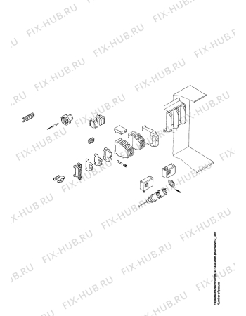 Взрыв-схема комплектующей Aeg HWWI12 - Схема узла Electrical equipment