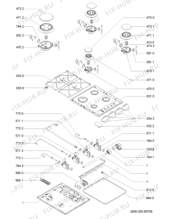 Схема №1 AKM200WH1 (F091822) с изображением Инструкция по эксплуатации для плиты (духовки) Indesit C00362234