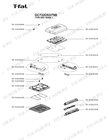 Схема №2 PG715850/79A с изображением Стойка для гриля Seb TS-01041701