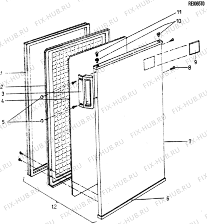 Взрыв-схема холодильника Whirlpool CVT220PLBYPEKEL (F011793) - Схема узла