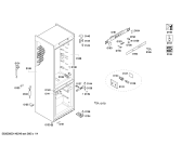 Схема №3 P1KNB3606B с изображением Дверь морозильной камеры для холодильника Bosch 00686194