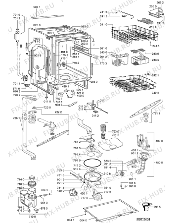 Схема №1 ADG 8730/3 IX с изображением Панель для посудомойки Whirlpool 480140101118