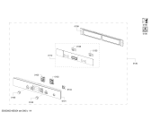 Схема №4 HBC84H500 с изображением Панель управления для духового шкафа Bosch 00770119