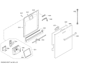 Схема №4 SN26T292GB с изображением Передняя панель для посудомоечной машины Siemens 00706282