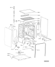 Схема №2 GSF EXCELLENCE MAX с изображением Панель для электропосудомоечной машины Whirlpool 480140102495