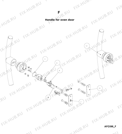 Схема №17 AFO 395 с изображением Всякое для составляющей Whirlpool 482000001411