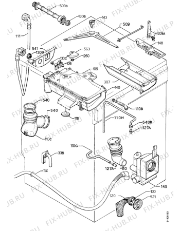 Взрыв-схема стиральной машины Matura 053.570 8 - Схема узла Hydraulic System 272